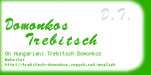 domonkos trebitsch business card